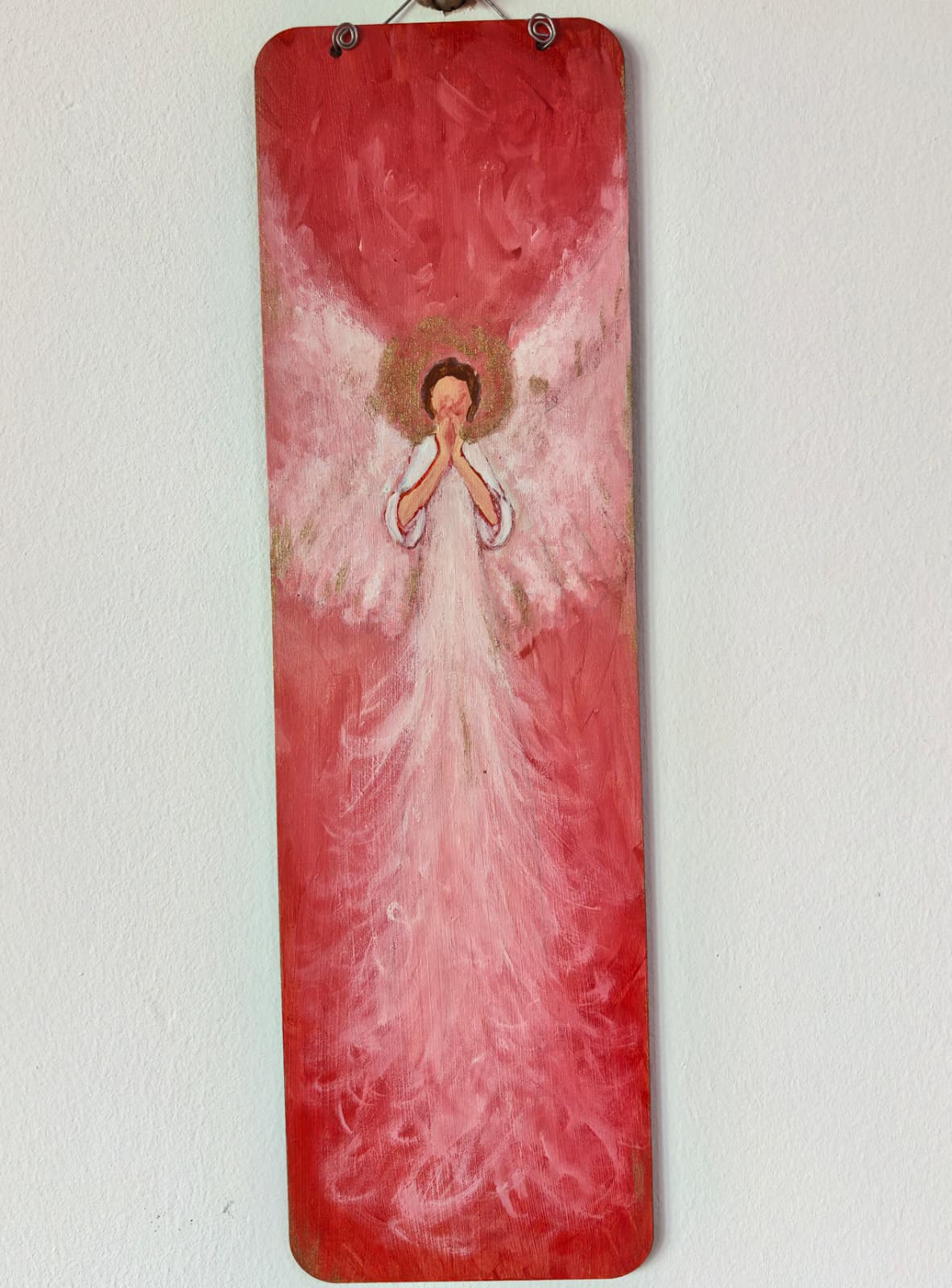 Obiect decorativ pictat manual - Îngerul care se roagă