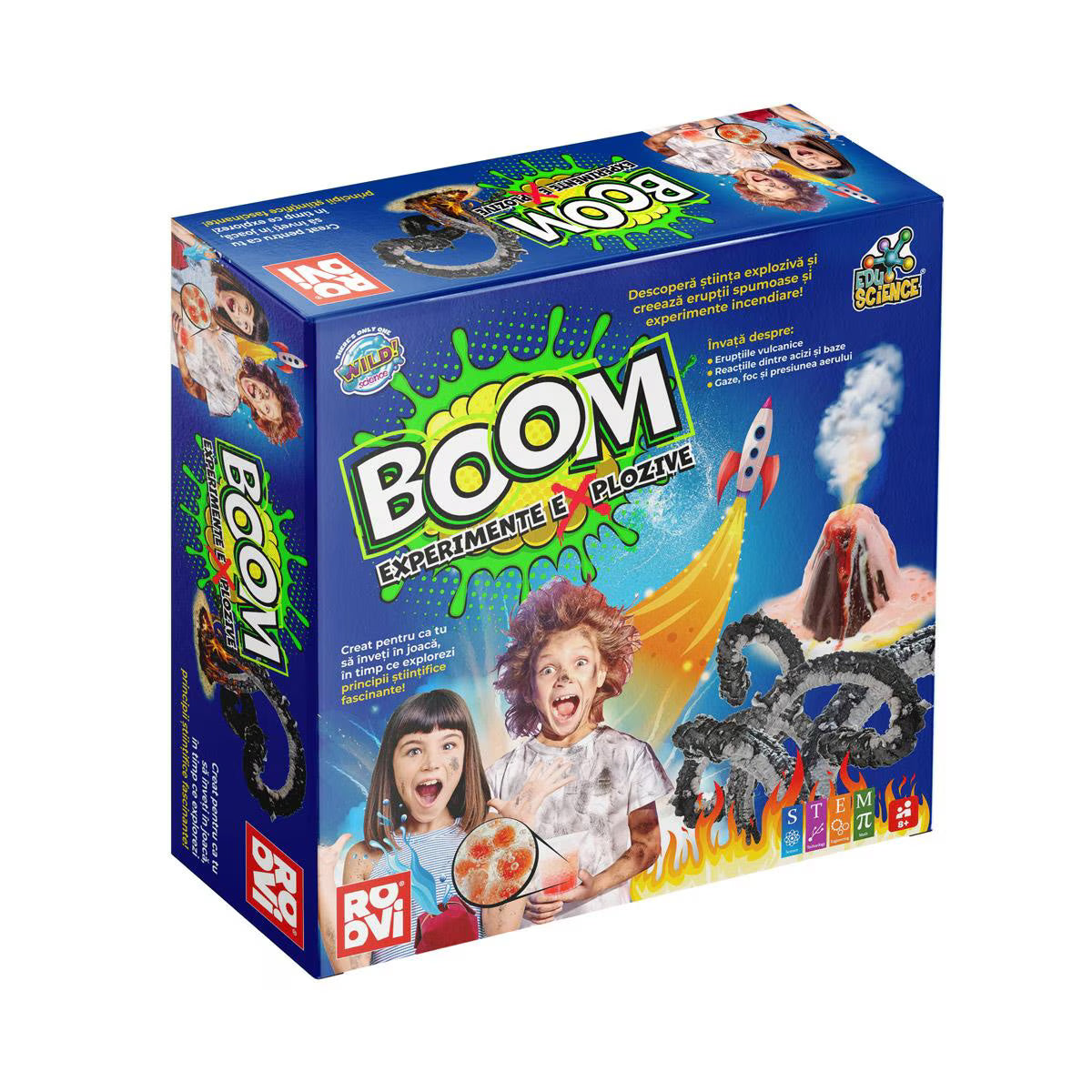 Joc educativ Boom. Experimente explozive, Roovi