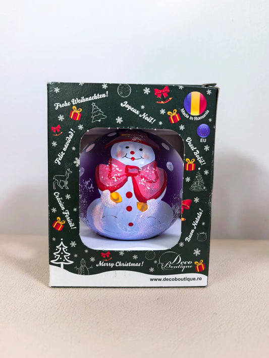 Glob de sticlă pictat manual