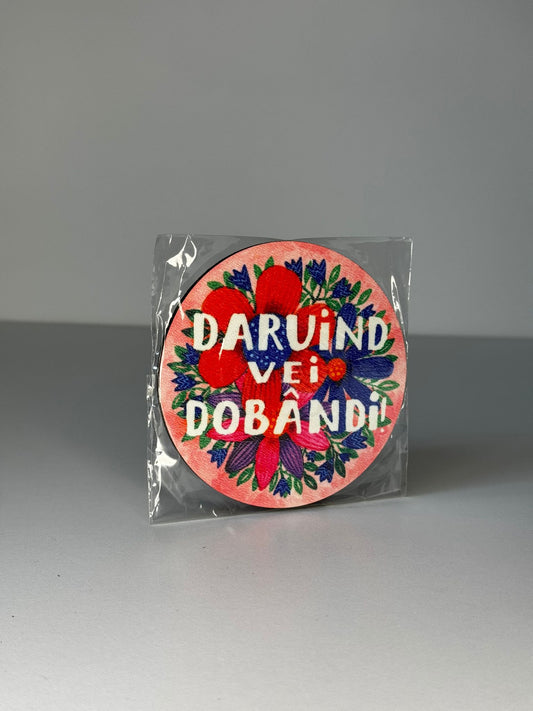 Suport de pahar „Dăruind, vei dobândi”