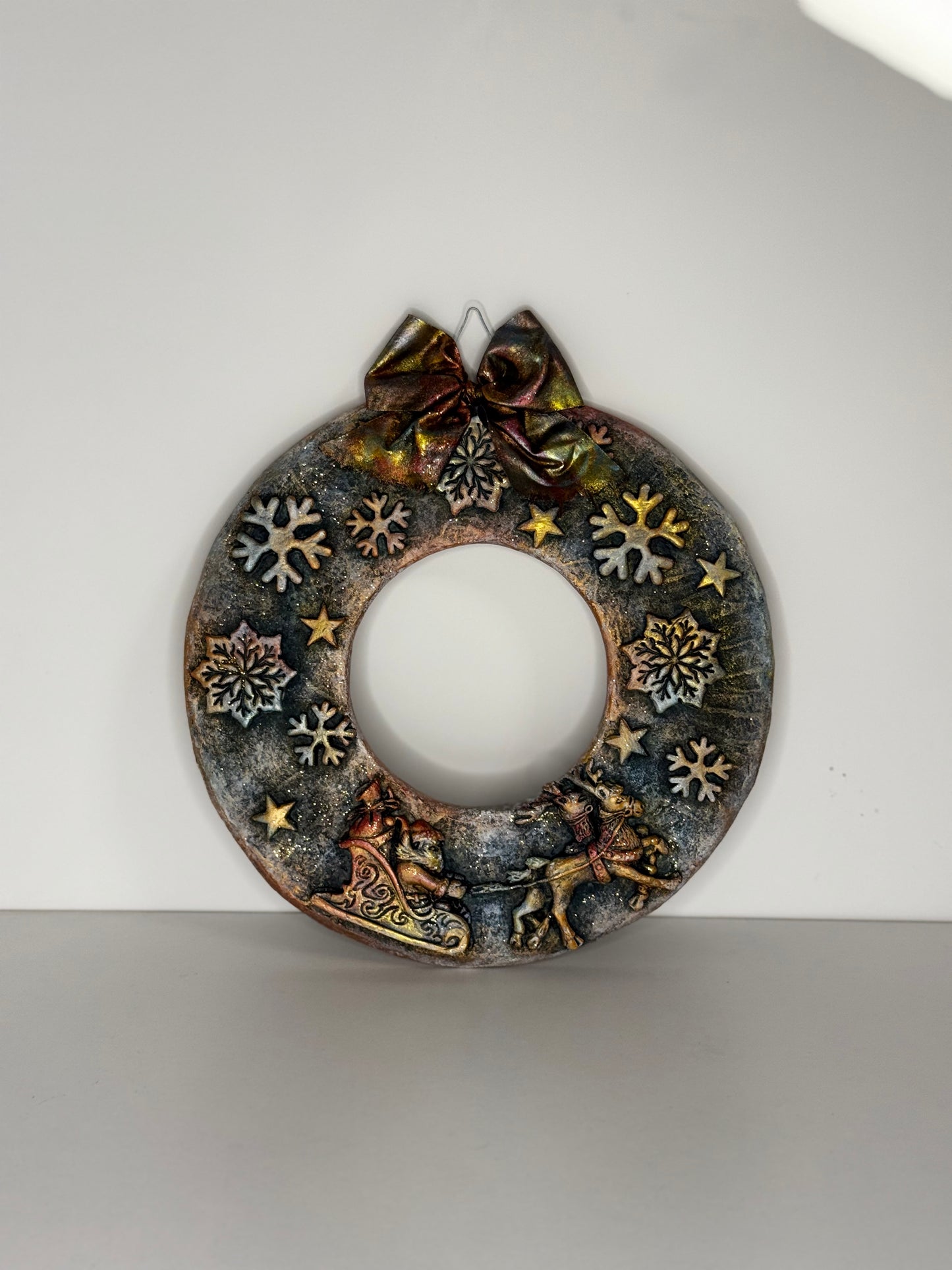Coroniță decorativă de Crăciun. Produs Handmade